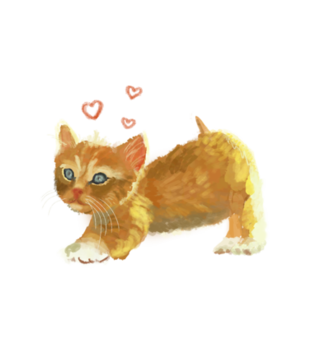 Kotek jak malowany - Torba z nadrukiem - Miłośnicy kotów - Gadżety