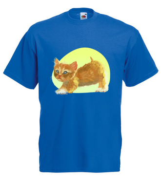 Uroczy kotek - Koszulka z nadrukiem - Miłośnicy kotów - Męska