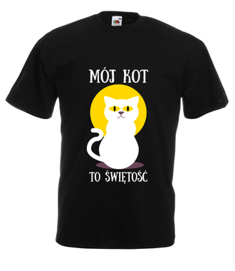 Bo do kota można mieć dystans - Koszulka z nadrukiem - Miłośnicy kotów - Męska