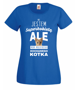 Nie jestem suerkobietą  - Koszulka z nadrukiem - Miłośnicy kotów - Damska