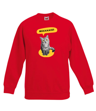 Koci alarm - Bluza z nadrukiem - Miłośnicy kotów - Dziecięca