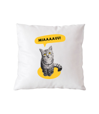 Koci alarm - Poduszka z nadrukiem - Miłośnicy kotów - Gadżety
