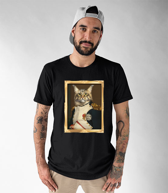 Napoleon kotaparte koszulka z nadrukiem milosnicy kotow mezczyzna werprint 1526 46