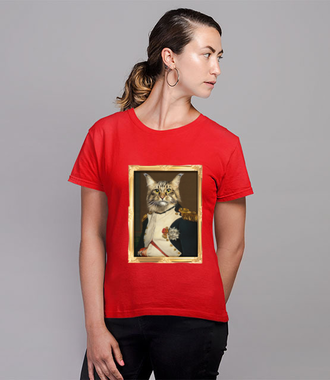 Napoleon Kotaparte - Koszulka z nadrukiem - Miłośnicy kotów - Damska