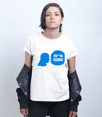 Polityczna koszulka zaczepna - Koszulka z nadrukiem - Polityczne - Damska