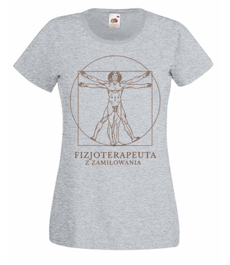 Fizjoterapeuta z zamiłowania - Koszulka z nadrukiem - Praca - Damska