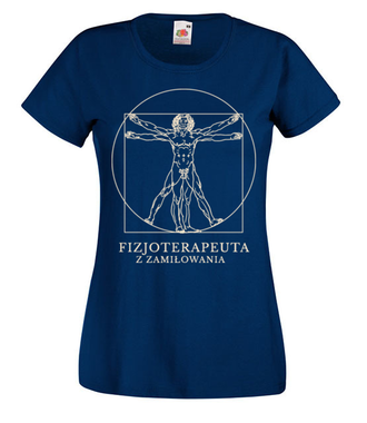 Fizjoterapeuta z zamiłowania - Koszulka z nadrukiem - Praca - Damska