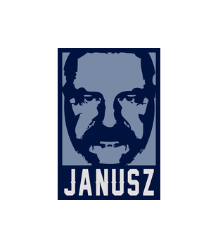 Wizerunek znanego Janusza - Bluza z nadrukiem - Śmieszne - Męska z kapturem