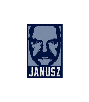 Wizerunek znanego Janusza - Bluza z nadrukiem - Śmieszne - Damska z kapturem