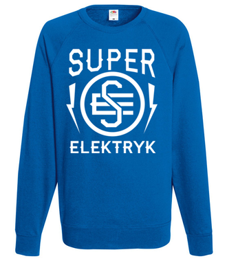 Super elektryk to super bohater - Bluza z nadrukiem - Praca - Męska