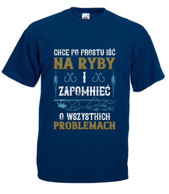 Koszulka do założenia po pracy - Koszulka z nadrukiem - Wędkarskie - Męska