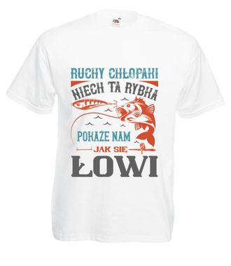 Koszulki dla ekipy wędkarskiej - Koszulka z nadrukiem - Wędkarskie - Męska