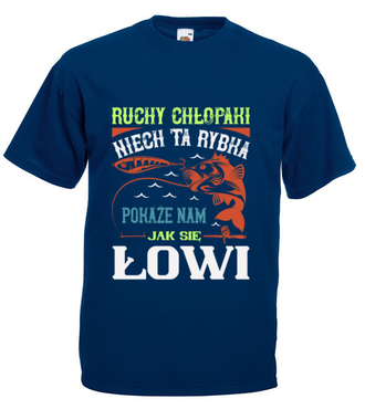 Koszulki dla ekipy wędkarskiej - Koszulka z nadrukiem - Wędkarskie - Męska