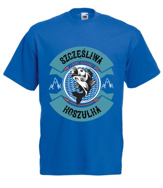 Szczęśliwa koszulka wędkarska - Koszulka z nadrukiem - Wędkarskie - Męska
