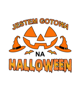 Zwarta i gotowa na Halloween - Koszulka z nadrukiem - Halloween - Dziecięca