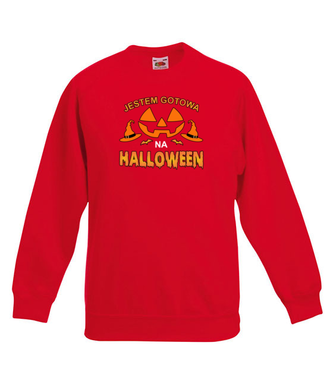 Zwarta i gotowa na Halloween - Bluza z nadrukiem - Halloween - Dziecięca